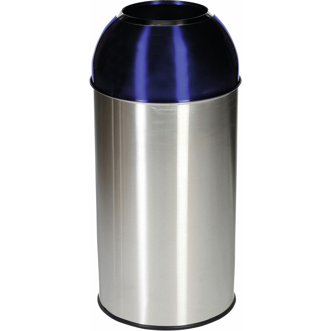 Recyclingbehälter mit Einwurfloch 40 l, blau